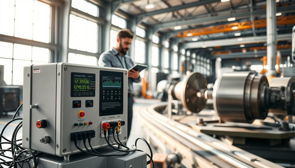 sistema de controle de vibração de máquinas