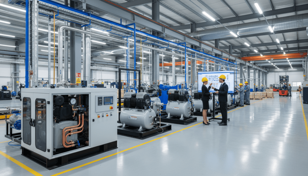 soluções de compressores de ar