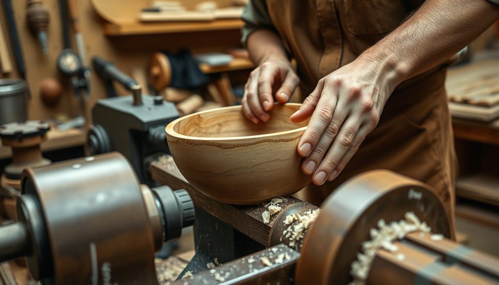 técnicas de torno para madeira