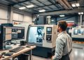 torno CNC usado e integração com CAM