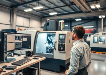 torno CNC usado e integração com CAM