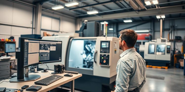 torno CNC usado e integração com CAM