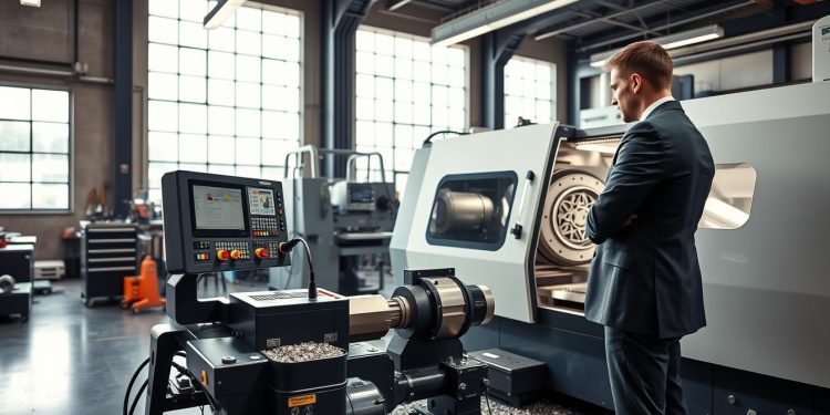 torno CNC usado e variação dimensional