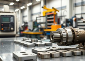 torno CNC usado em produção contínua