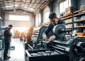 torno mecânico usado manutenção