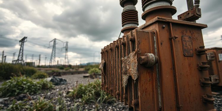 transformador elétrico e envelhecimento