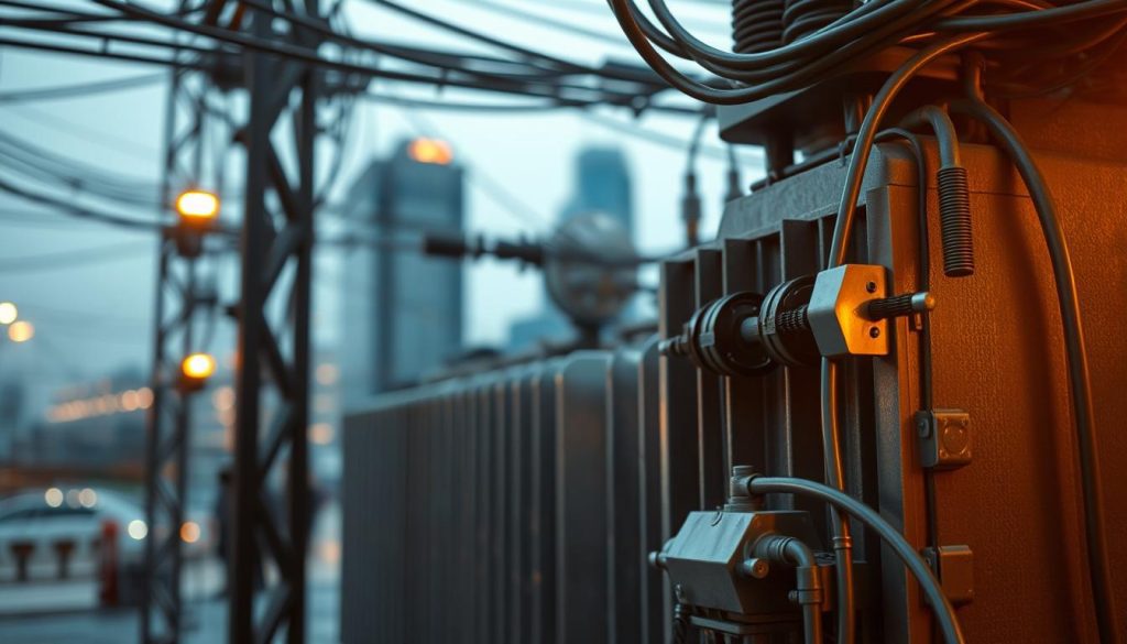 transformador elétrico e ruídos