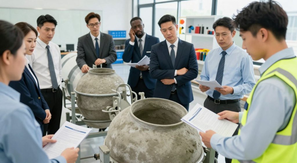 treinamento de operadores de betoneira