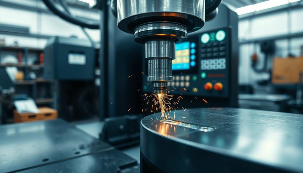 vibração em máquina CNC