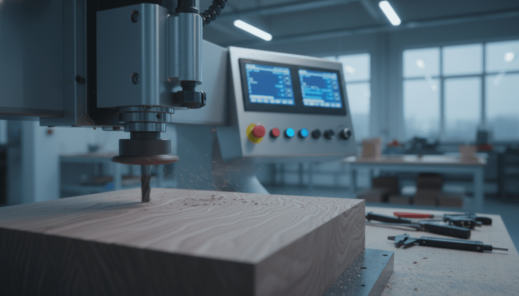 vibração harmônica em router CNC