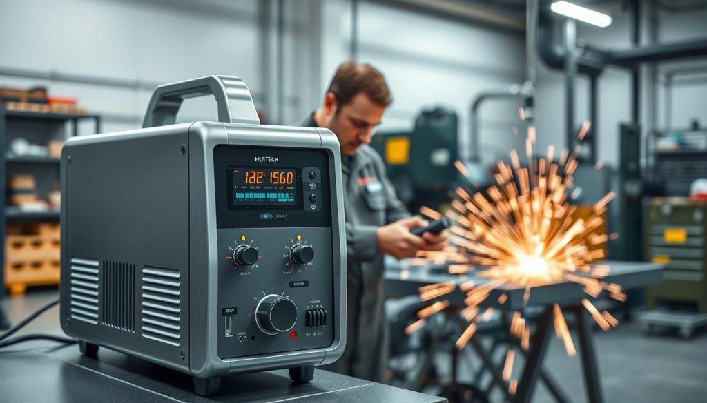 welding device with temperature control