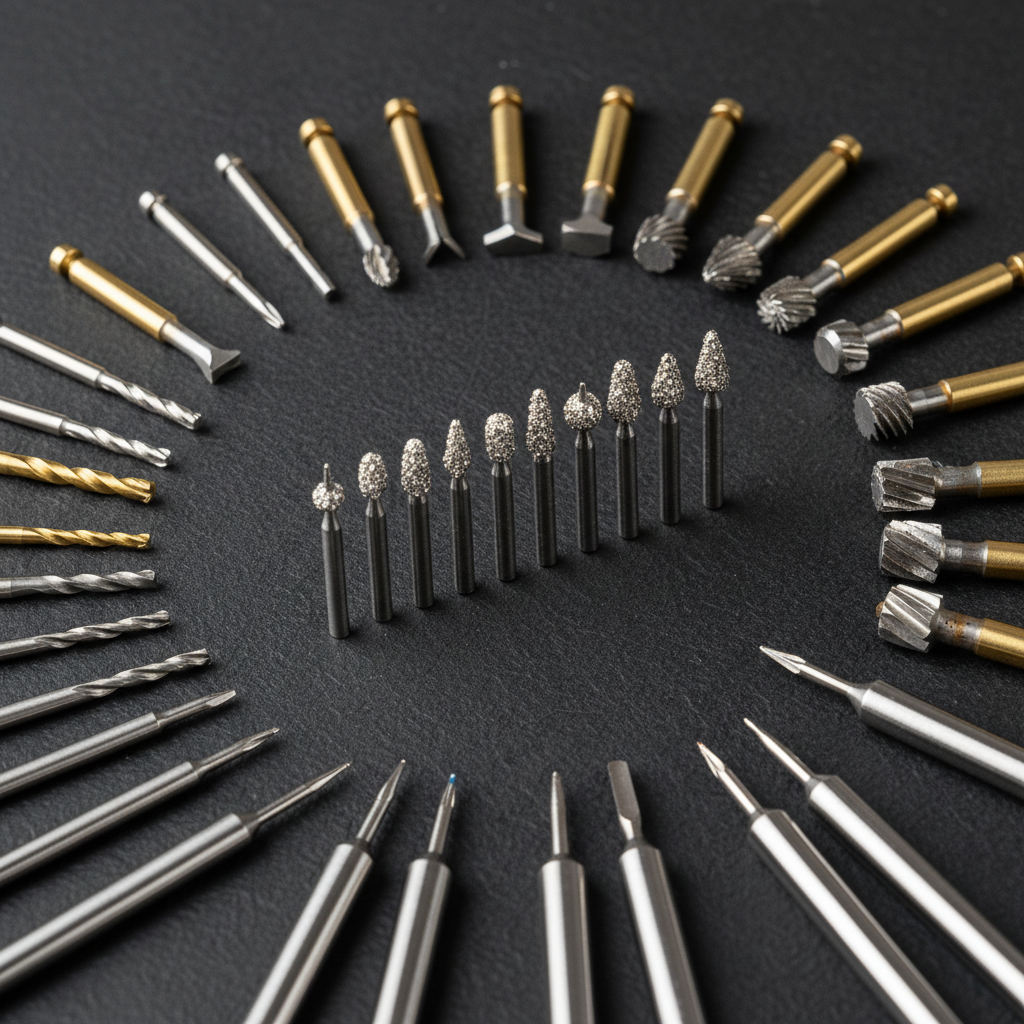 Acessórios de gravação para micro retífica