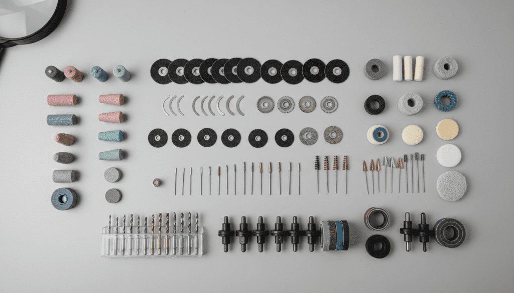 Kit de acessórios variados para micro retífica