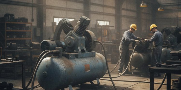 compressor de ar grande para uso industrial