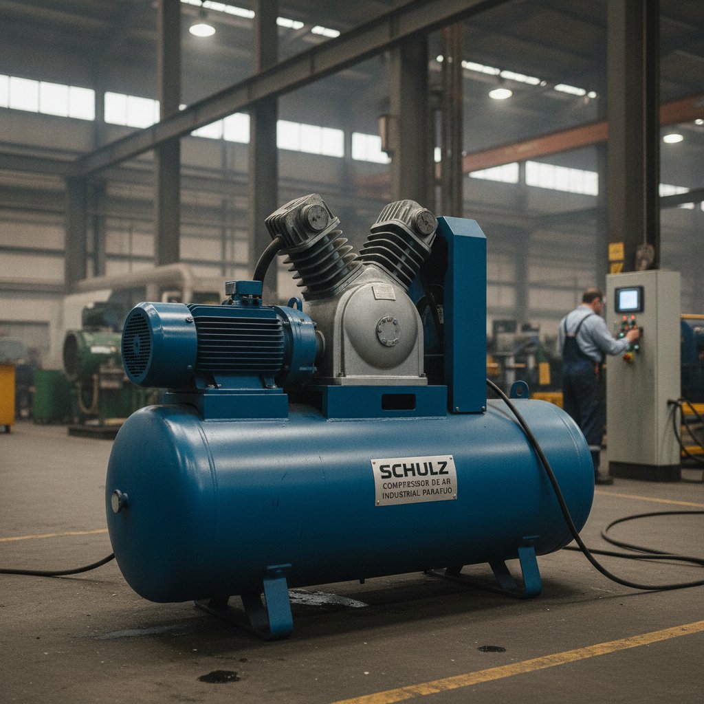 Compressor de ar parafuso Schulz de uso industrial