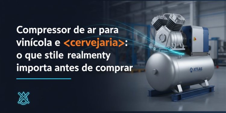 compressor de ar para vinicola e cervejaria