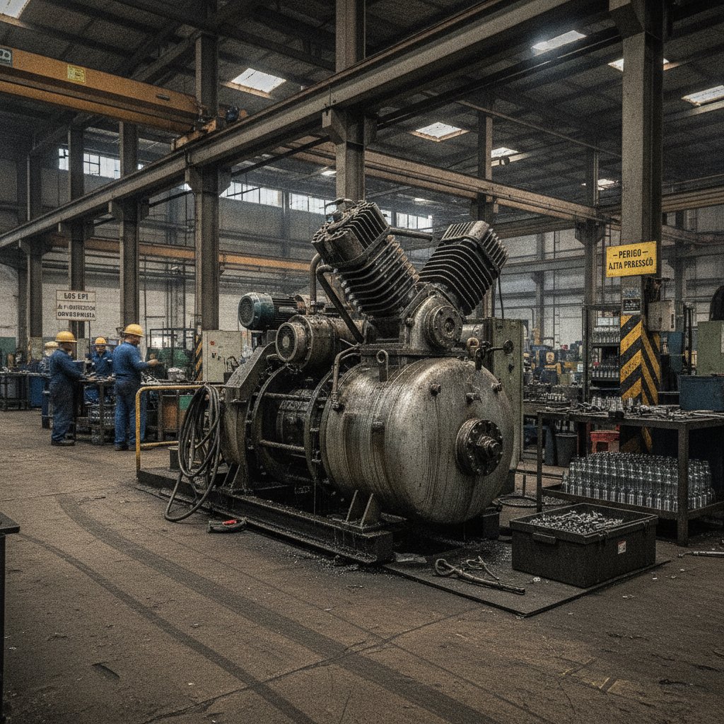 Compressor de alta pressão multiestágio para sopro de garrafas PET