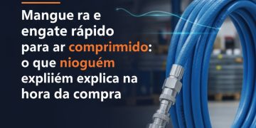 mangueira e engate rapido para ar comprimido