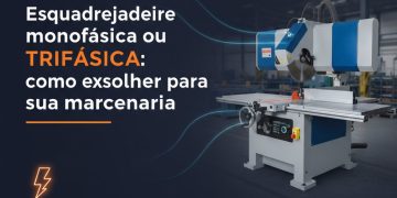 esquadrejadeira monofasica ou trifasica como escolher para