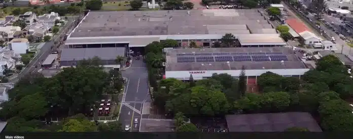 vista aérea da fábrica da yanmar