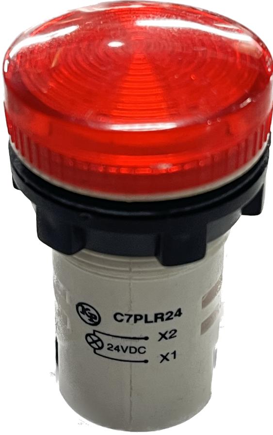 01 Pc Sinaleiro Led 22mm - Tensão 24 vcc / vdc C7553