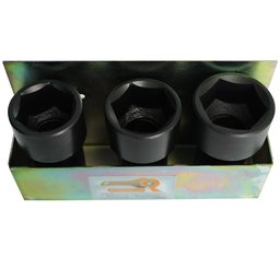 Jogo de Soquete Sextavado Longo 3 Peças Encaixe de 3/4 Pol. CRFERRAMENTAS-G100-JG-3PCX3/4
