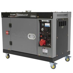 Gerador de Energia Cabinado a Diesel TDG8500SLE3XP 4T 498cc 7,5KVA Trifásico 380V Partida Elétrica TOYAMA-251-075