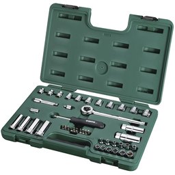 Jogo de Soquete Sextavado 1/4Pol. com 44 Peças SATA-ST09527