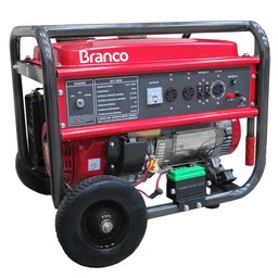 Gerador de Energia à Gasolina 6,5 kVA 15HP 110/220V com Partida Manual . BRANCO-90314225