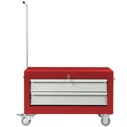 Baú para Ferramentas 2 Gavetas com Puxador e Rodízios ORK-BAU-041