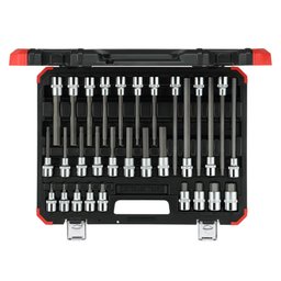 Jogo de Chaves Soquete Hexagonais 1/2 Pol. CR-V com 30 Peças GEDORE RED-R68003030