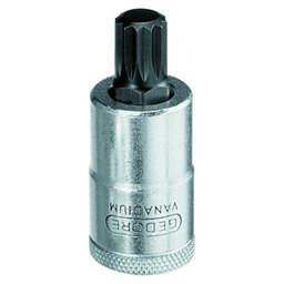 Chave Soquete Multidentada CR-V M12 com Ecaixe 1/2 Pol. GEDORE-INX19-12