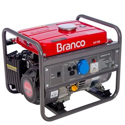 Gerador de Energia à Gasolina 3CV 1.3kva com Partida Manual Monofásico 110V BRANCO-B4T1300