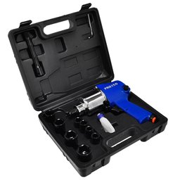 Kit Chave de Impacto Pneumática 1/2 Pol. 68kgfm com Maleta e Acessórios PDR-PRO-150K
