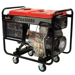 Gerador de Energia a Diesel TDG6500BX 4T 406CC 5.5 kVA Monofásico 110/220V Partida Manual TOYAMA-251-044