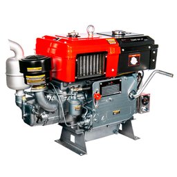 Motor a Diesel TDWE18R-XP Refrigerado a Água Radiador 16.5HP 903CC com Partida Manual TOYAMA-025-014