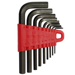 Jogo de Chaves tipo L Hexagonal 1,5 à 10mm com 9 Peças GEDORE RED-3369998