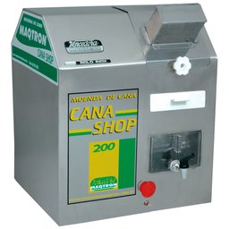 Moedor de Cana Elétrico 220V com Rolo Inox - Moenda de Cana Shop 200 Profissional 200 L/h MAQTRON-05-045-0030