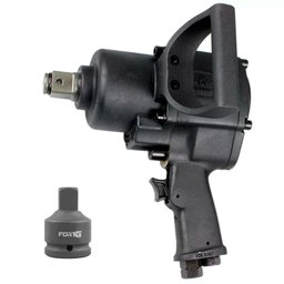 Combo Chave Parafusadeira de Impacto Pneumática com Eixo de 1 Pol. Curta 1.600 N.m + Adaptador 1 x 3/4 Pol. FORTGPRO-K3272