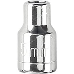 Soquete Sextavado em Cromo Vanádio 5mm com Encaixe 1/4 Pol. LITH-LT0025.FM