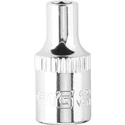 Soquete Sextavado em Cromo Vanádio 4mm com Encaixe 1/4 Pol. FORTGPRO-FG0025.FM