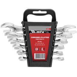 Jogo Chave Fixa de Aço Carbono 6 X 17mm com 6 Unidades MTX-152319