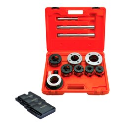 Jogo de Tarraxa Manual Super Cut 1/2 à 2 Pol. BSPT + Cossinete de 1/2 Pol. BSPT Blox com 4 Peças ROTHENBERGER-K4373