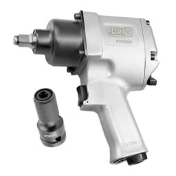 Combo Chave Parafusadeira de Impacto de 1/2 Pol. - 81.6 Kgfm 7.500 RPM + Adaptador de Chave de Impacto 1/2 Pol. para Bits FORTGPRO-K4859