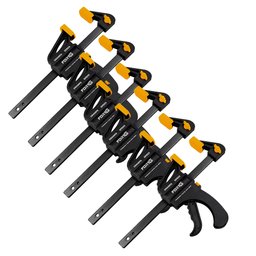 Kit com 6 Grampos de Aperto Rápido Speed 4 Pol. FORTGPRO-K4955