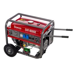 Gerador de Energia à Gasolina 6,5 kVA 15HP 110/220V com Partida Elétrica BRANCO-90314235