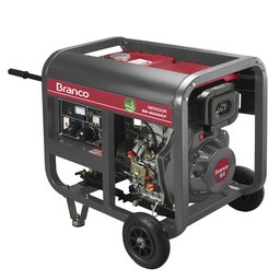 Gerador de Energia à Diesel Monofásico 5,5Kva 110/220V BD-6500 Partida Elétrica BRANCO-90304423