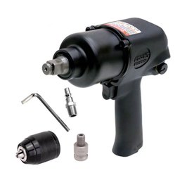 Combo Chave Parafusadeira de Impacto Pneumática de 1/2 Pol. + Adaptador Mandril FORTGPRO-K4835
