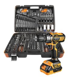 Jogo de Ferramentas Oficina Master com Chaves Combinadas - 178 Peças + Parafusadeira Furadeira 3/8 Pol. a Bateria 20V Lítio íon com Carregador Bivolt ROBUST-K5496