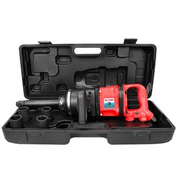 Chave de Impacto Pneumática 1 Pol. CHI-3500 RED 350kgf.m 3500RPM com 4 Soquetes e Maleta CHIAPERINI-27576
